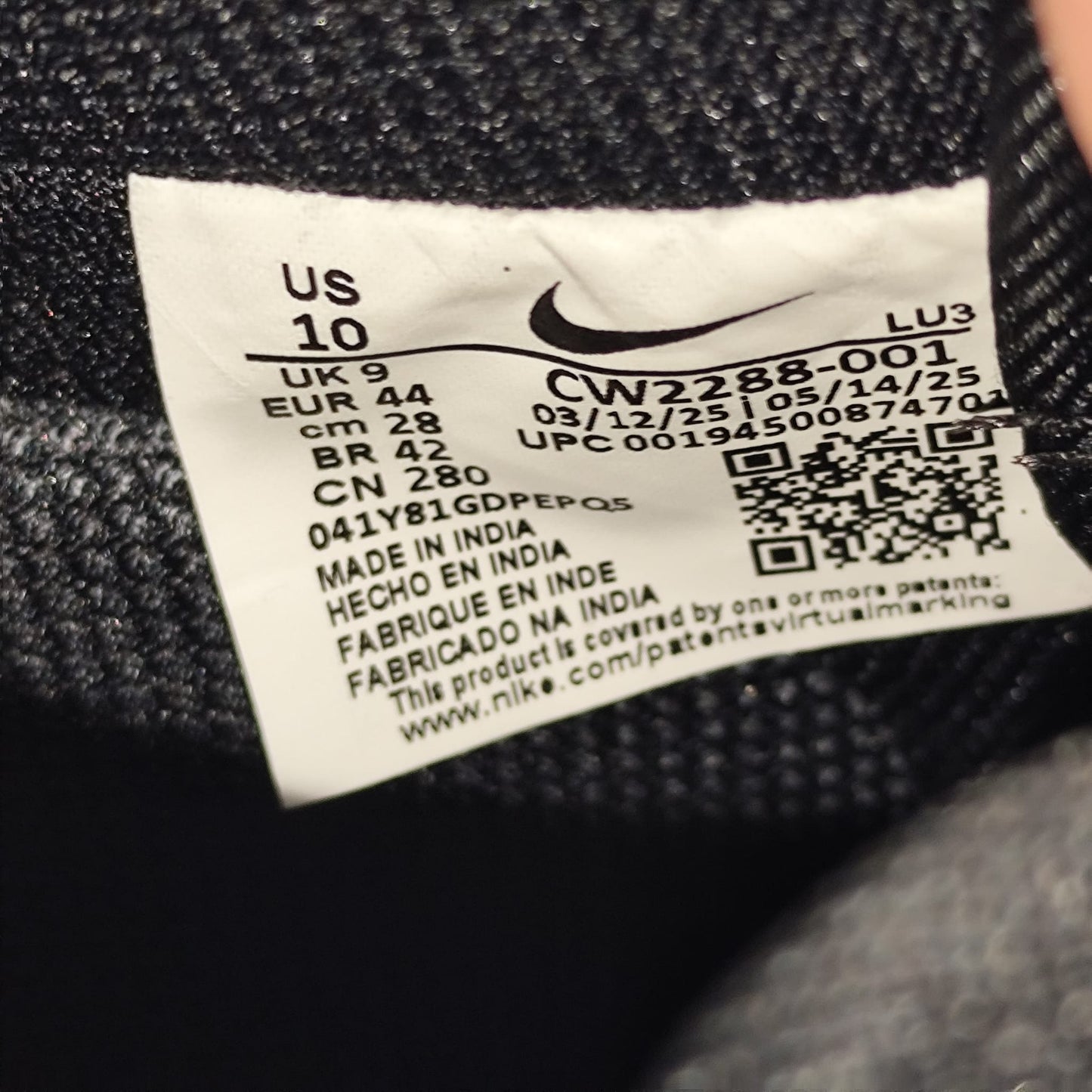 Talla 44 Air Force 1
