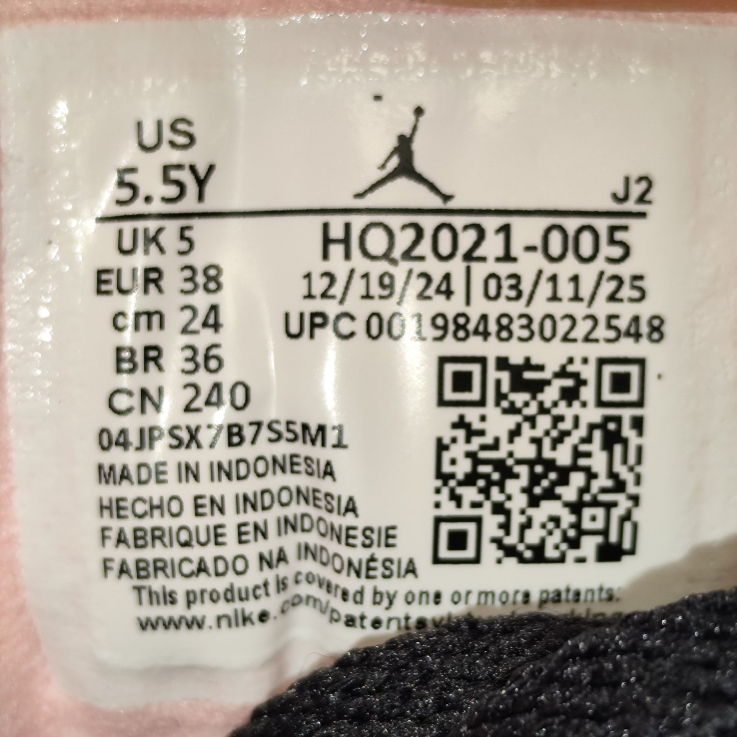 Talla 38Jordan 1 Low Edición Especial