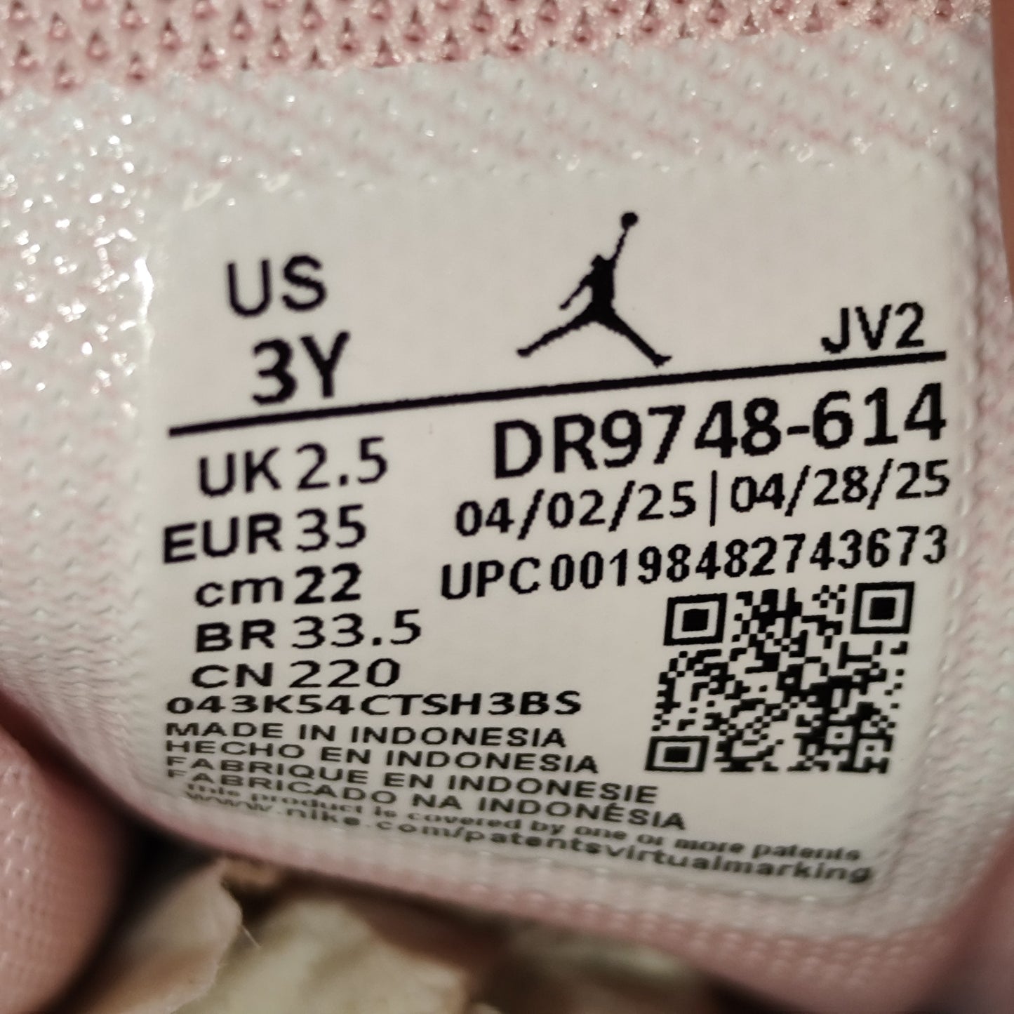 Talla 35Y Jordan 1 Low