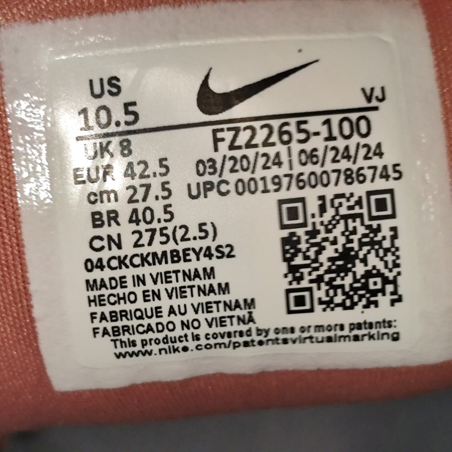 Talla 42.5 Air Max Furyosa