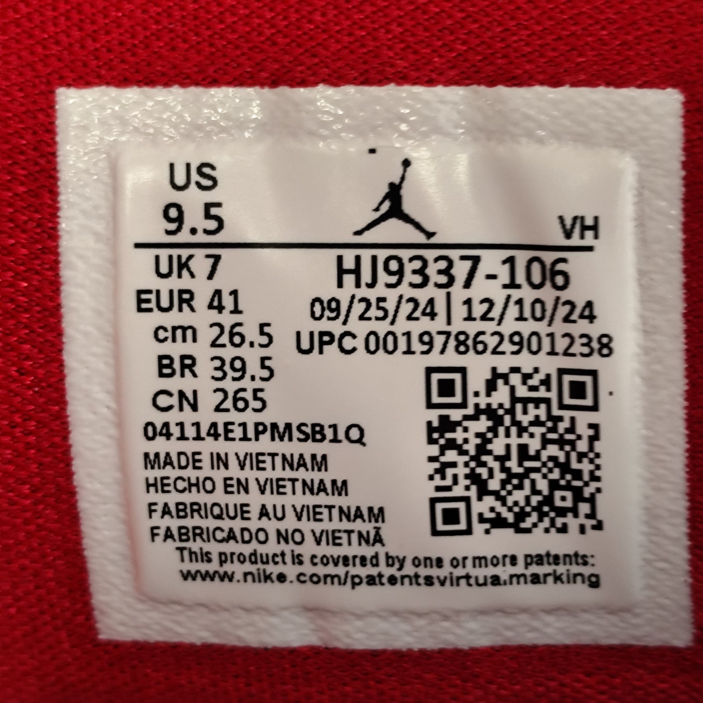 Talla 41 Jordan 1 Mid Red