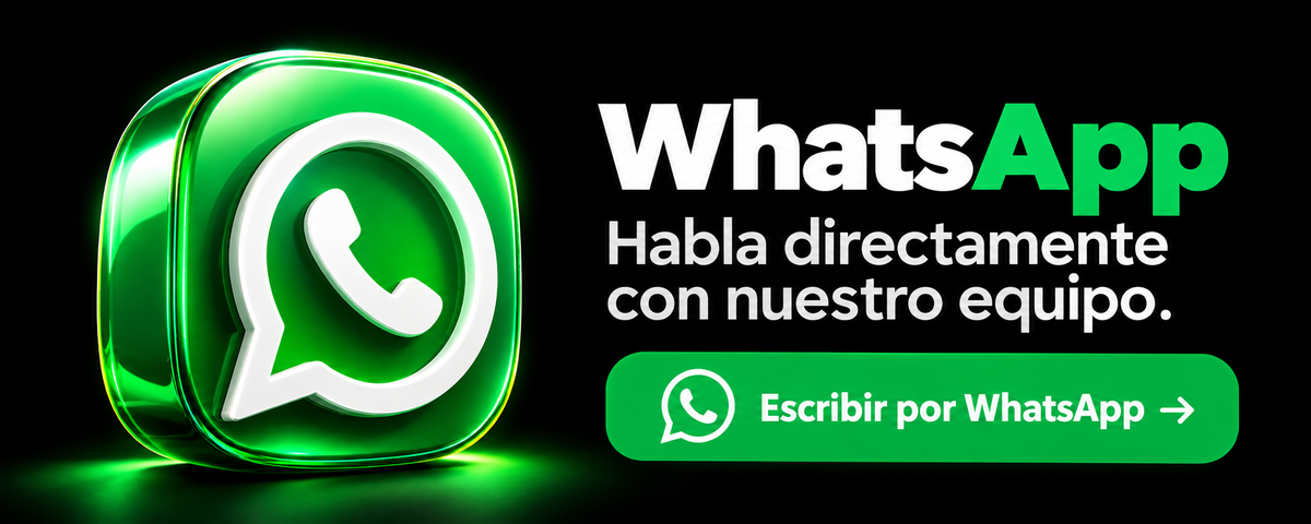 WhatsApp: habla directamente con nuestro equipo. Escribir por WhatsApp